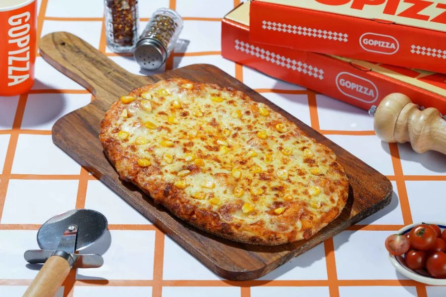 American Corn pizza