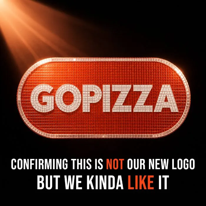 GOPIZZA disco logo post